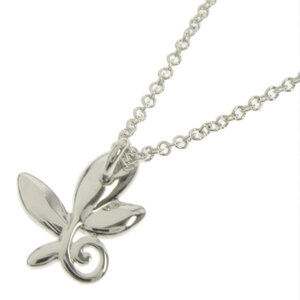 Tiffany Co Olive Leaf Necklace Silver